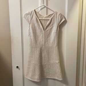 Mini white cotton Bash dress